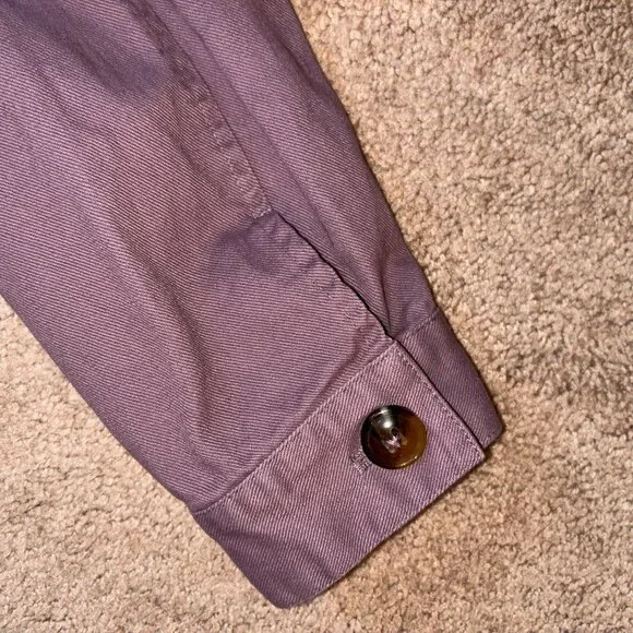 Christopher & Banks Dusty Purple Plum Heavy Cotton Barn Coat XL - Picture 9 of 11